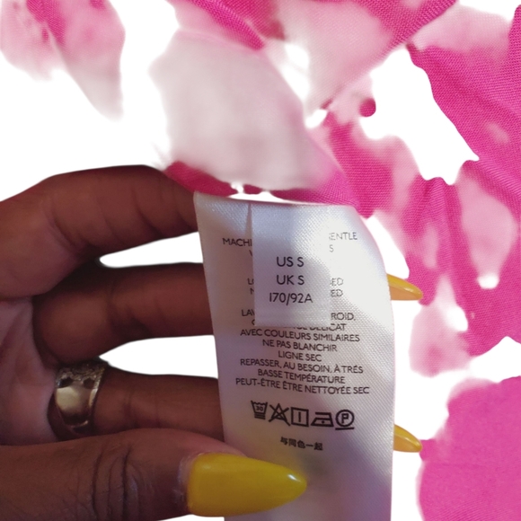 Anthropologie Maeve Marlene Tiered High Low Maxi  Dress Women's Pink Small - Picture 5 of 5